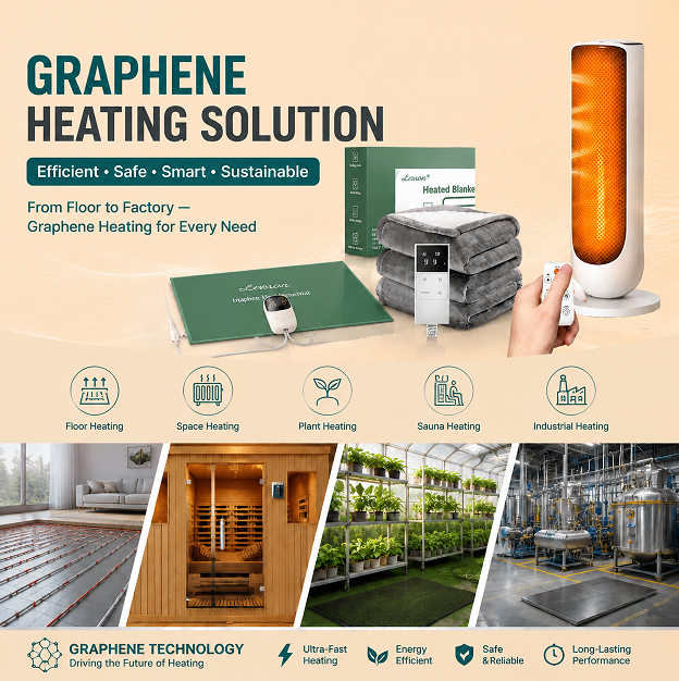 Graphene heating solution